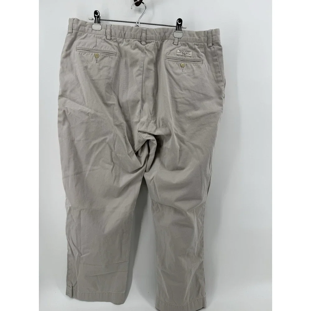Polo Ralph Lauren Prospect Pants Men's 42x30 Khaki 100% Cotton Classic Chino‎